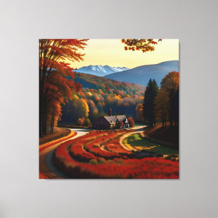 Landschaft im Herbst anzeigen 2 Leinwanddruck