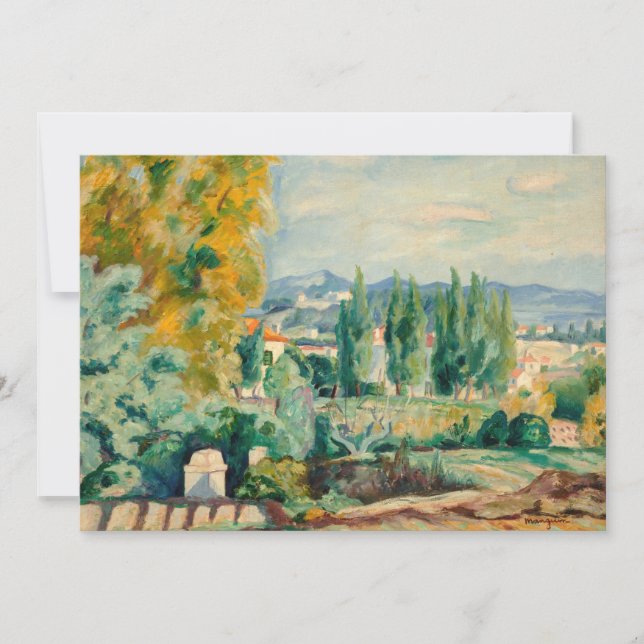 Landschaft im Herbst, Saint-Tropez | Henri Manguin (Vorderseite)