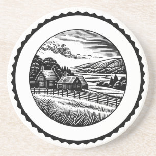 Landschaft im ländlichen Raum 03 Getränkeuntersetzer