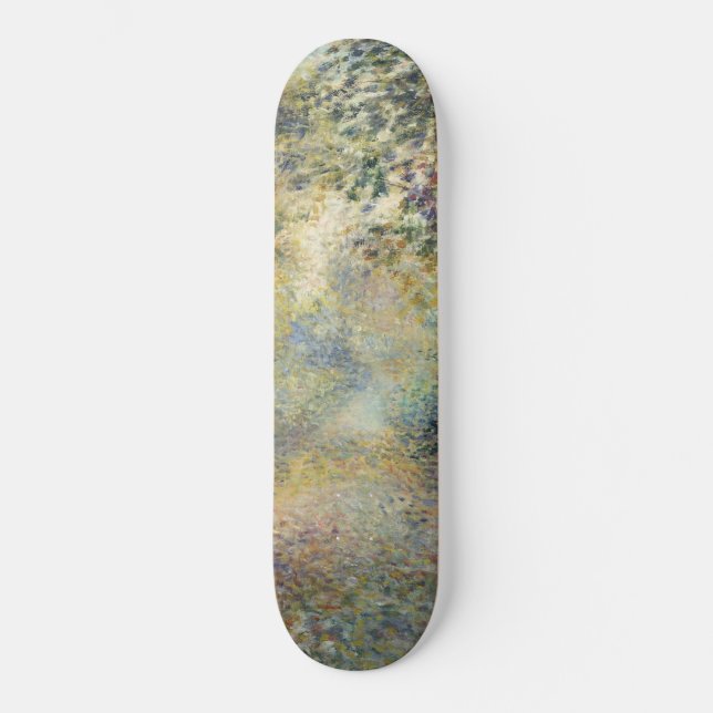 Landschaft im Wald (von Pierre-Auguste Renoir) Skateboard (Vorderseite)