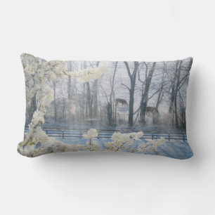 Landschaft im Winter Lendenkissen