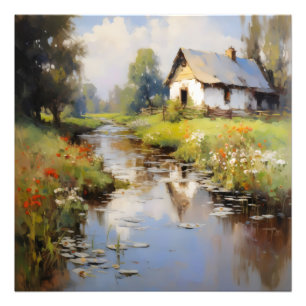 Landschaft Impressionismus Fotodruck