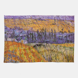 Landschaft in Auvers bei Regen von Vincent van Gog Geschirrtuch