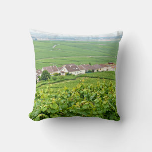 Landschaft in Champagne-Ardenne, Frankreich Kissen