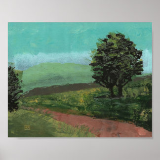 Landschaft in der Nähe des Zuhauses Poster