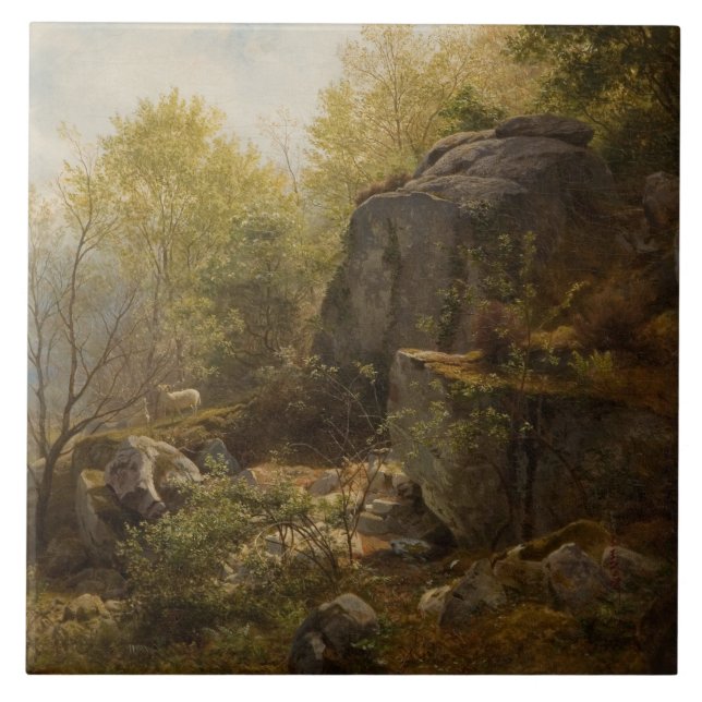 Landschaft in der Nähe von Conway, North Wales (na Fliese (Vorderseite)