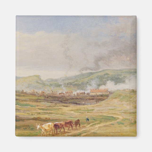Landschaft in der Nähe von Swansea, Südwales (Öl a Magnet (Vorne)