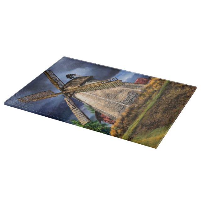 Landschaft in der niederländischen Schneiderschaft Schneidebrett (Ecke)