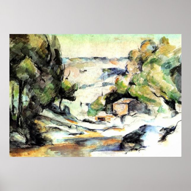 Landschaft in der Provence - Paul Cezanne - c1880 Poster (Vorne)