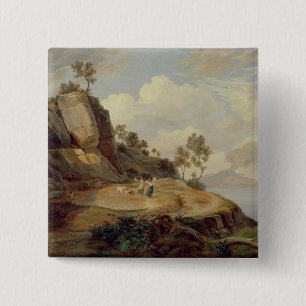 Landschaft in Italien Button
