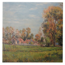 Landschaft in Lagny (Frankreich) Fliese