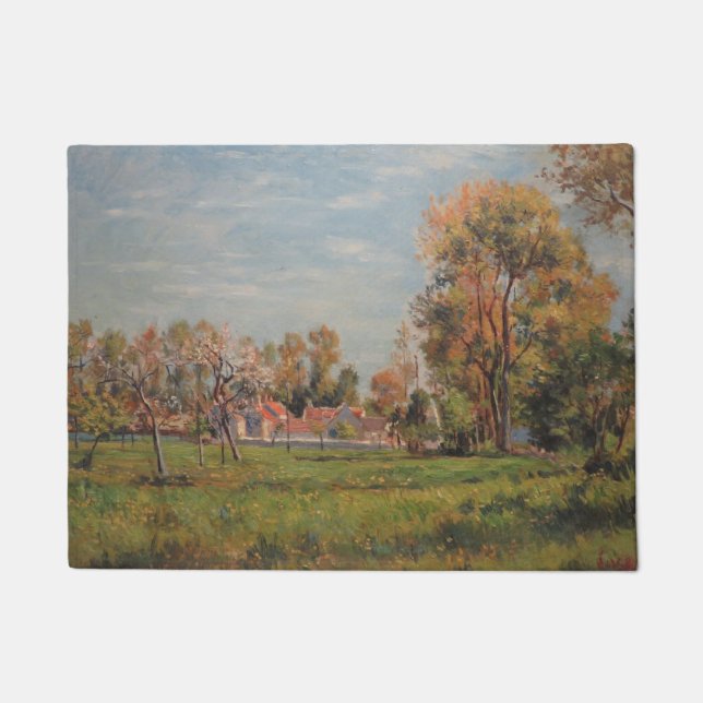 Landschaft in Lagny (Frankreich) Fußmatte (Vorderseite)