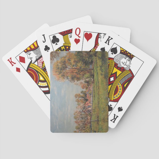 Landschaft in Lagny (Frankreich) Spielkarten (Rückseite)