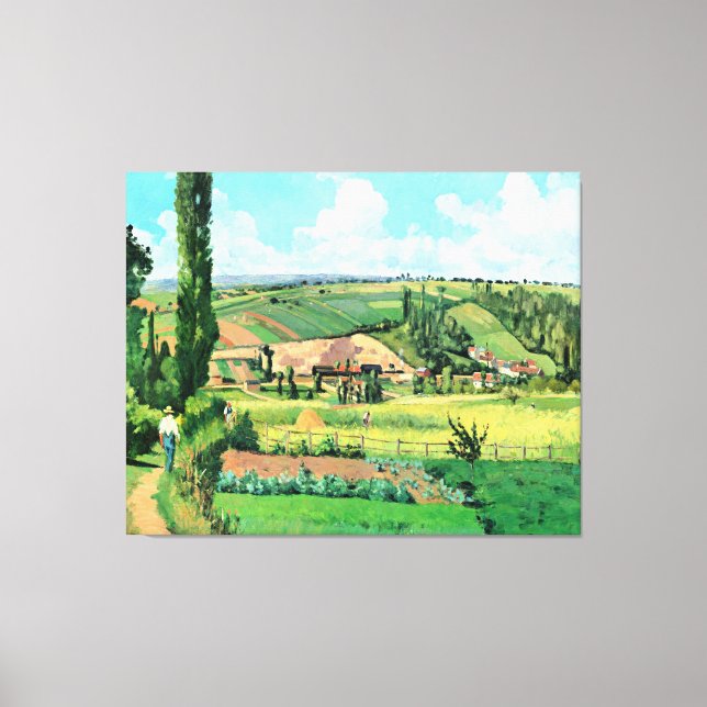 Landschaft in Les Patios, Pontoise, berühmtes Bild Leinwanddruck (Vorderseite)