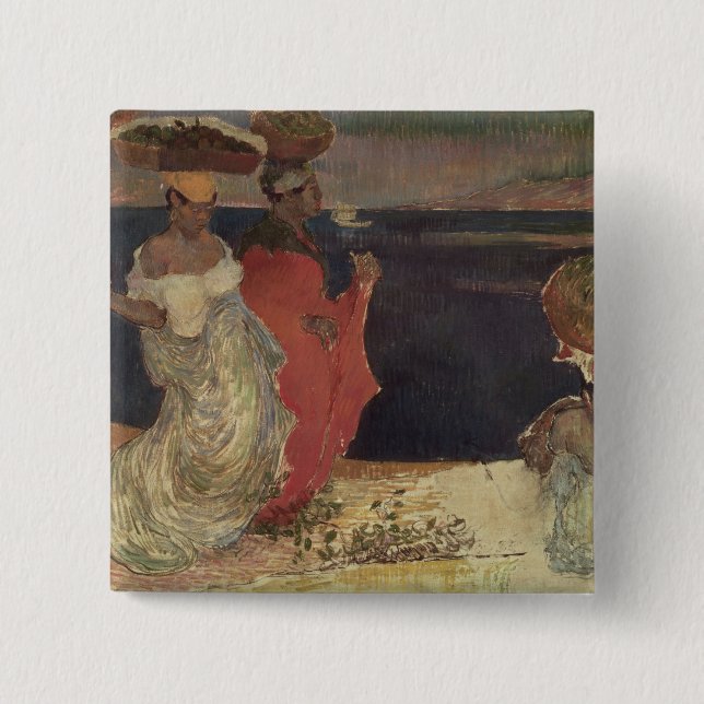 Landschaft in Martinique Button (Vorderseite)
