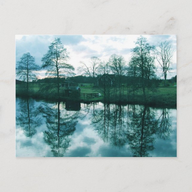 Landschaft in Schweden Postkarte (Vorderseite)