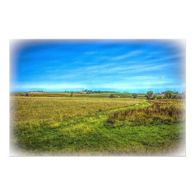 Landschaft Iowa - Fall Fotodruck (Vorne)