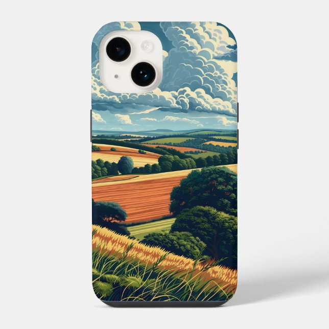 Landschaft iPhone 14 Hülle (Rückseite)