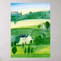 Landschaft Irland Aquarell