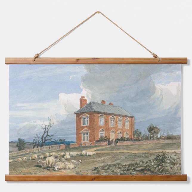 Landschaft Irmingland Hall, Norfolk England Wandteppich Mit Holzrahmen (Vorne)
