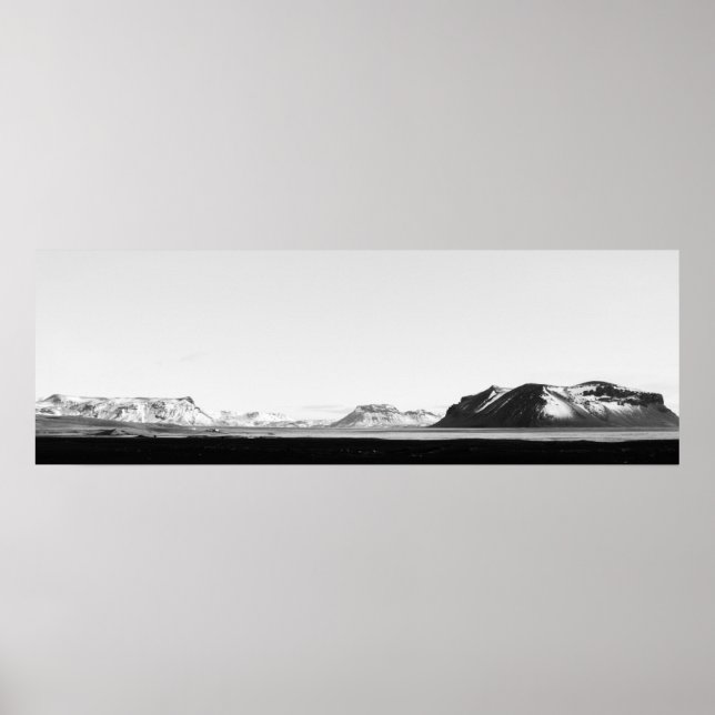 Landschaft Islands Poster (Vorne)