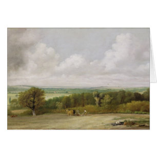 Landschaft John Constables : Pflügende Szene in