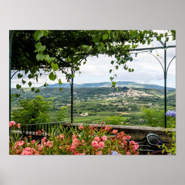 Landschaft ländlicher Gebiete, Frankreich Poster (Vorne)
