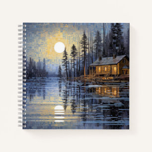 Landschaft Landschaft Art Deco Paint Notizbuch