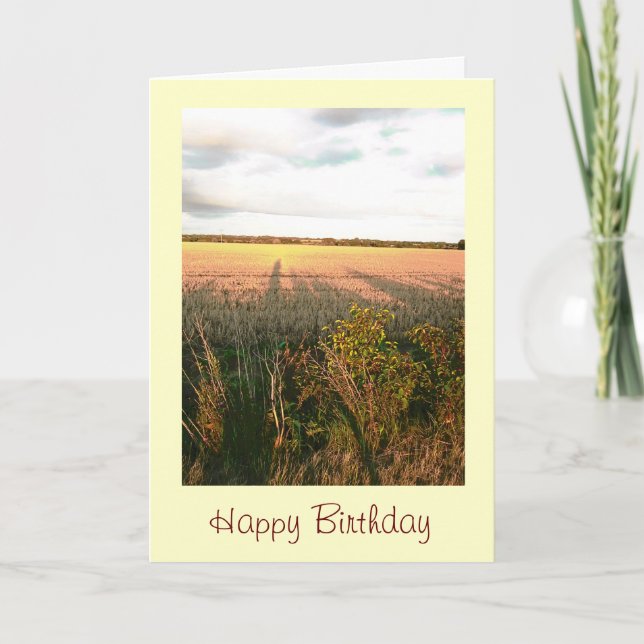 Landschaft Landschaft landschaftliches Foto Geburt Karte (Vorderseite)