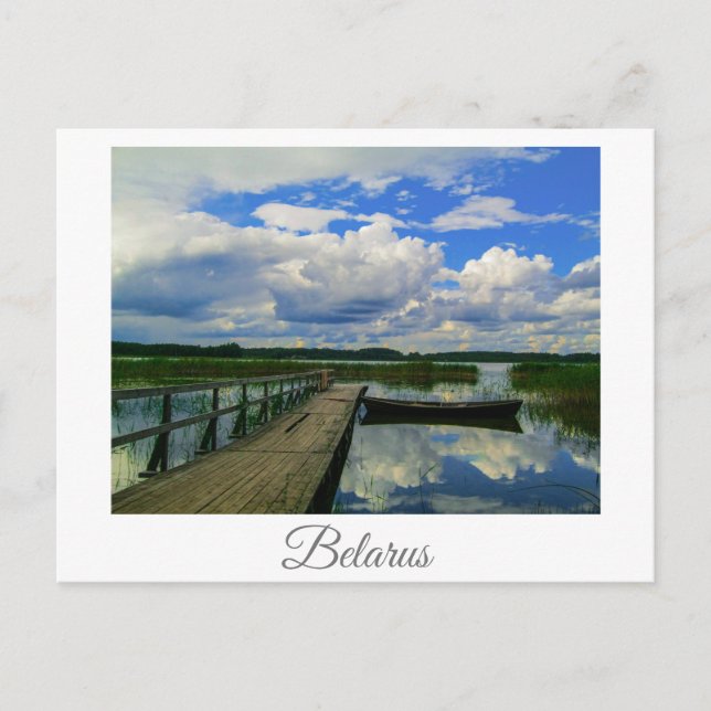 Landschaft Landschaft Seen Sky Belarus Postkarte (Vorderseite)