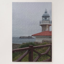 Landschaft Ligthhouse in Suances Kantabrien Spanie