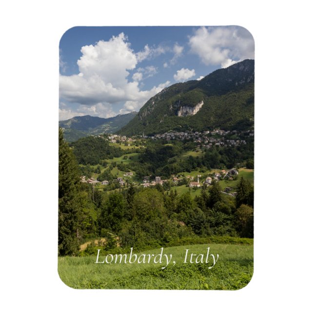 Landschaft Lombardei, Italien Magnet (Vertikal)