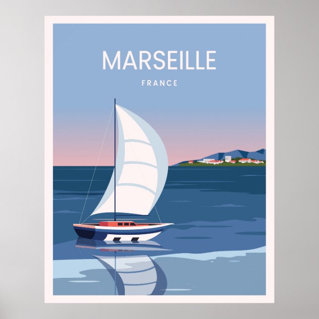 Landschaft Marseille Poster (Vorne)