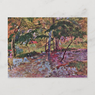 Landschaft Martinique von Gauguin Paul Postkarte