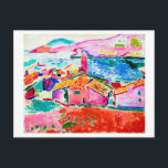 Landschaft, Matisse Postkarte<br><div class="desc">Henri Émile Benoît Matisse (31. Dezember 1869 - 3. November 1954) war ein französischer Künstler, bekannt für seine Verwendung von Farbe und seine fließende und originale Kunst. Er war Zeichner, Printmacher und Bildhauer, ist aber vor allem als Maler bekannt. Neben Pablo Picasso wird Matisse allgemein als einer der Künstler angesehen,...</div>