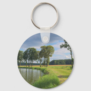 Landschaft mit Bäumen Schlüsselanhänger