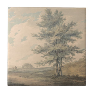 Landschaft mit Bäumen und Figuren - Joseph Mallord Fliese