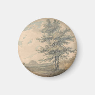 Landschaft mit Bäumen und Figuren - Joseph Mallord Magnet