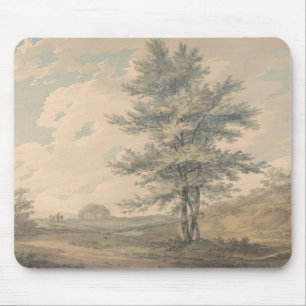 Landschaft mit Bäumen und Figuren - Joseph Mallord Mousepad