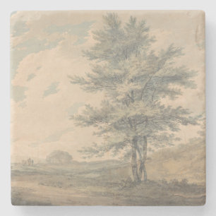 Landschaft mit Bäumen und Figuren - Joseph Mallord Steinuntersetzer
