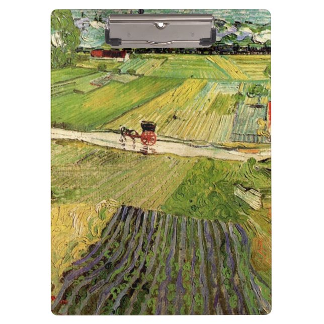 Landschaft mit Beförderung und Zug... Klemmbrett (Vorderseite)