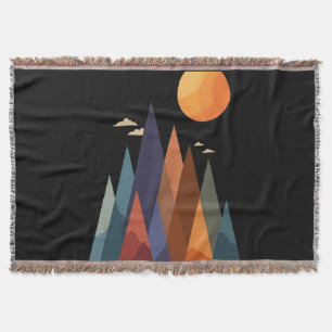 Landschaft mit Bergen und Sonne Decke