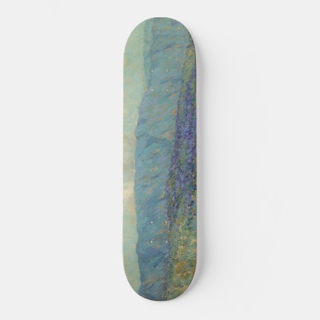 Landschaft mit Blumen (von Granville Redmond) Skateboard (Vorderseite)