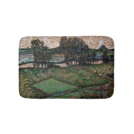 Landschaft mit Brücke über die Oise (van Gogh) Badematte