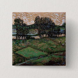 Landschaft mit Brücke über die Oise (van Gogh) Button