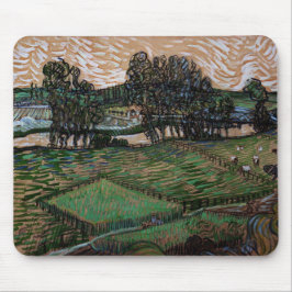 Landschaft mit Brücke über die Oise (van Gogh) Mousepad