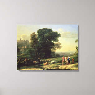 Landschaft mit Cephalus Leinwanddruck