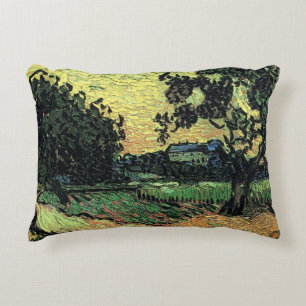 Landschaft mit Chateau von Auvers von Vincent van Dekokissen