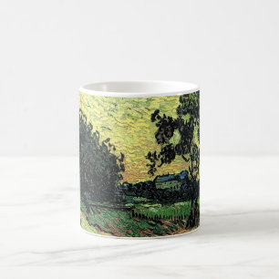 Landschaft mit Chateau von Auvers von Vincent van Kaffeetasse