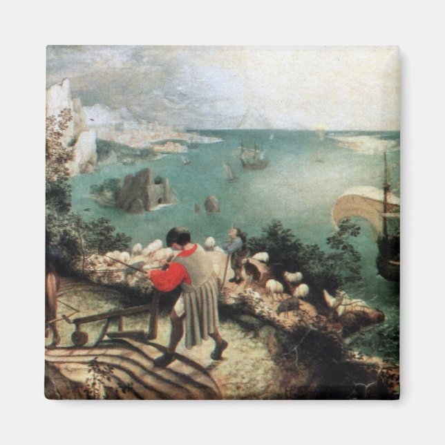 Landschaft mit dem Fall von Icarus - 1558 Magnet (Vorne)
